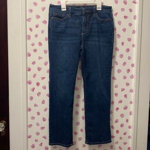 St John's Bay Dark Wash Straight Leg Jeans Size 8P